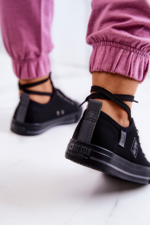 Chaussures plates modèle classique Big Star JJ274257 couleur noir Chaussures plates modèle classique Big Star JJ274257 couleur noir