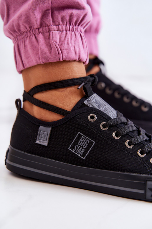 Chaussures plates modèle classique Big Star JJ274257 couleur noir Chaussures plates modèle classique Big Star JJ274257 couleur noir