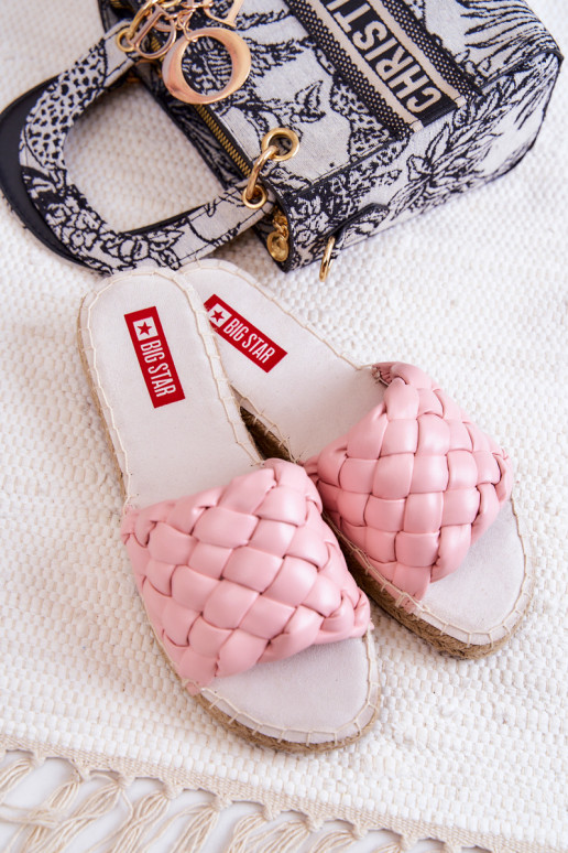 Chaussons Big Star JJ274921 rose