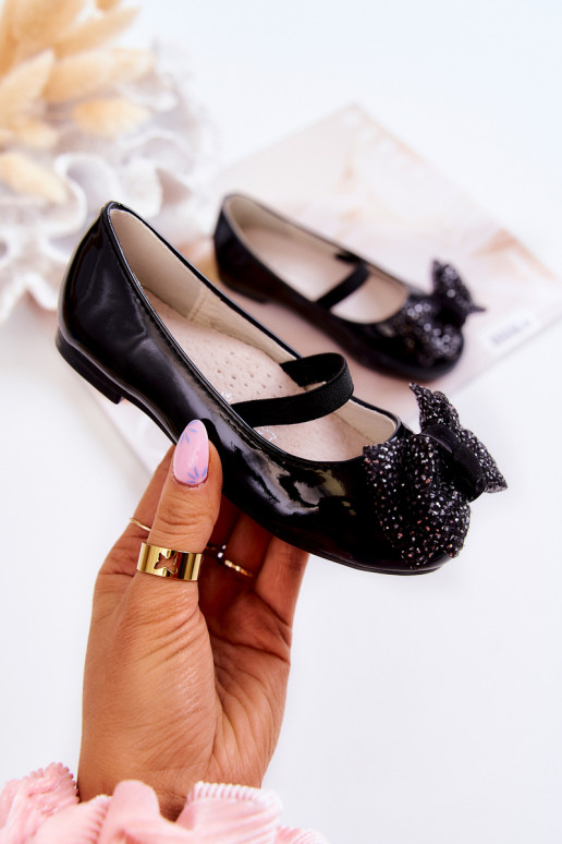 Ballerines avec rubans de couleur noire Zolly Ballerines avec rubans de couleur noire Zolly