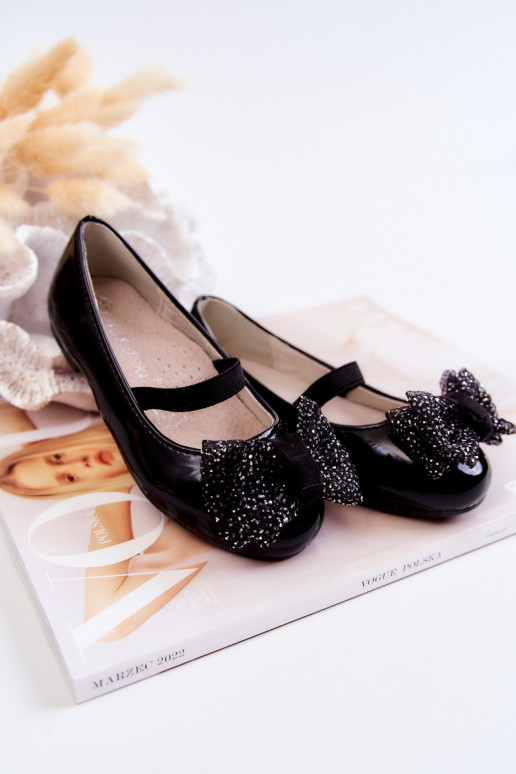 Ballerines avec rubans de couleur noire Zolly Ballerines avec rubans de couleur noire Zolly