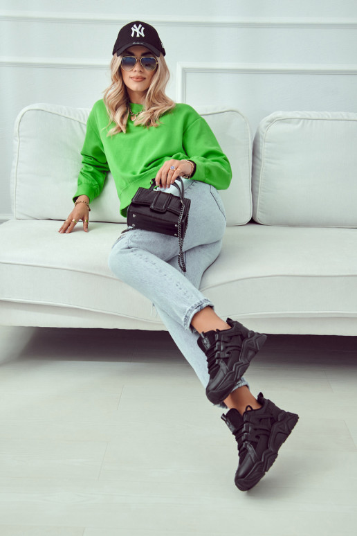 Chaussures de loisirs élégantes de couleur noire Daren Chaussures de loisirs élégantes de couleur noire Daren