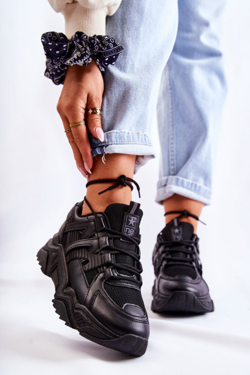 Chaussures de loisirs élégantes de couleur noire Daren Chaussures de loisirs élégantes de couleur noire Daren