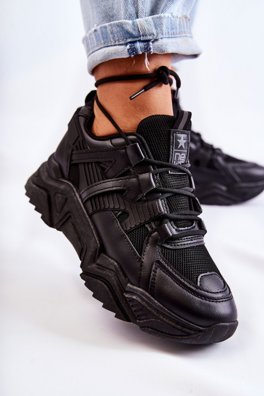 Chaussures de loisirs élégantes de couleur noire Daren Chaussures de loisirs élégantes de couleur noire Daren