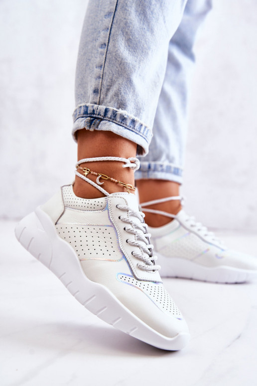 Chaussures du modèle classique modèle Sneakers couleur blanche Carly