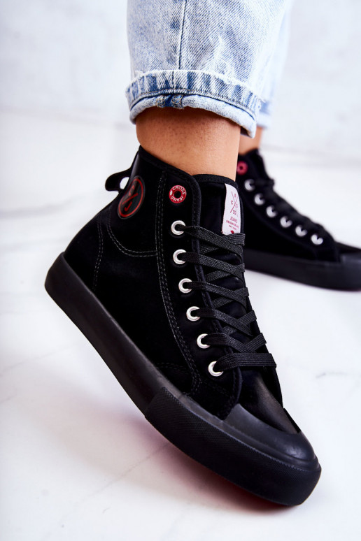 Cross Jeans JJ2R4055C chaussures de loisirs cross jeans de couleur noire