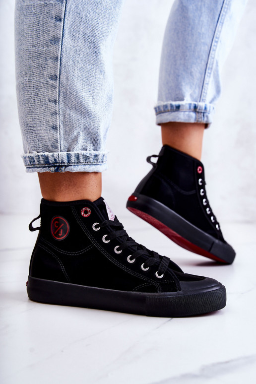 Cross Jeans JJ2R4055C chaussures de loisirs cross jeans de couleur noire