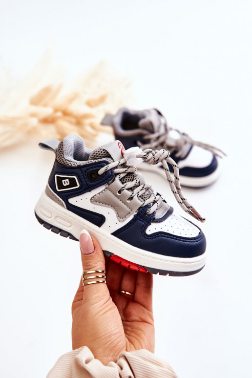 Chaussures de sport pour enfants de couleur bleu foncé Bruce Chaussures de sport pour enfants de couleur bleu foncé Bruce