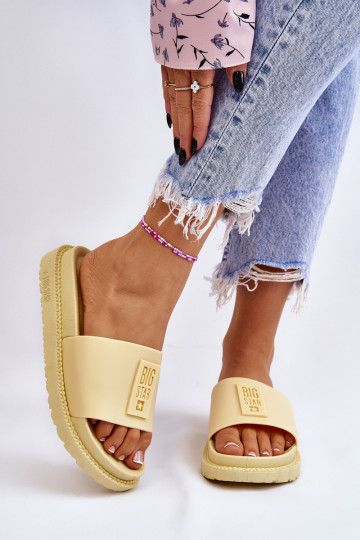 Chaussons Big Star JJ274A305 jaune 2