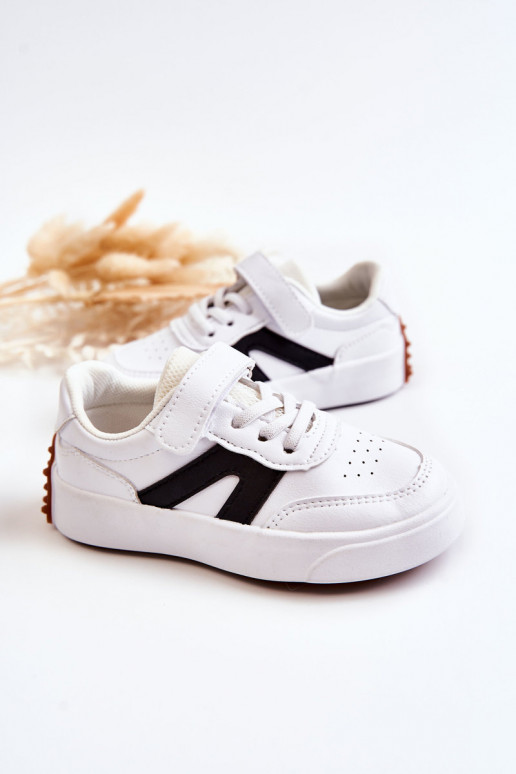 Chaussures de sport enfant couleur blanc-noir Jessie Chaussures de sport enfant couleur blanc-noir Jessie