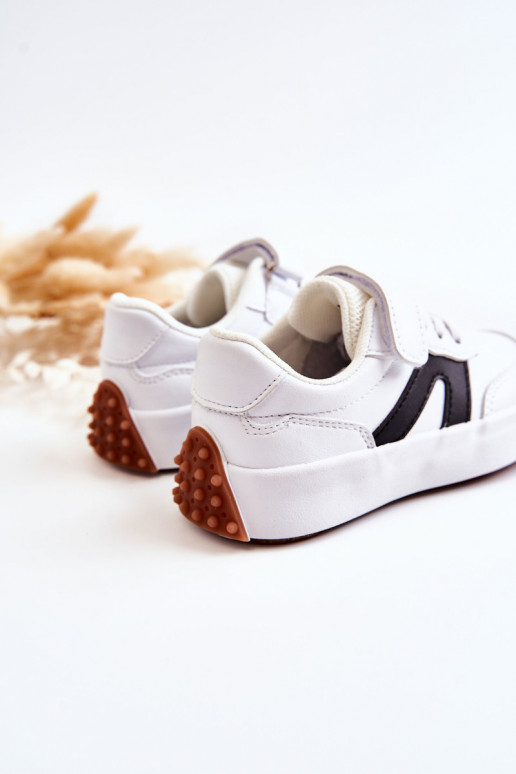 Chaussures de sport enfant couleur blanc-noir Jessie