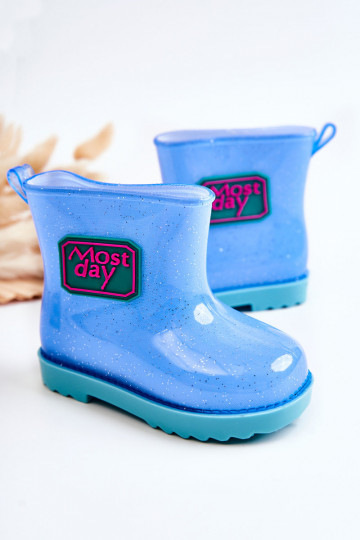 Bottes en caoutchouc pour enfants couleur bleue Rain