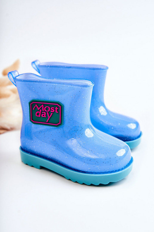 Bottes en caoutchouc pour enfants couleur bleue Rain Bottes en caoutchouc pour enfants couleur bleue Rain