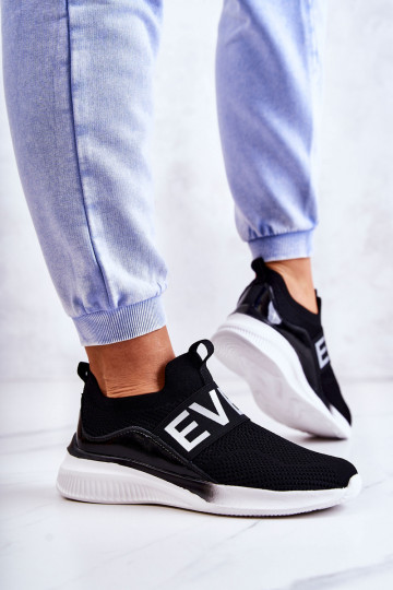 Chaussures de sport Loran d'un modèle frappant de couleur noire