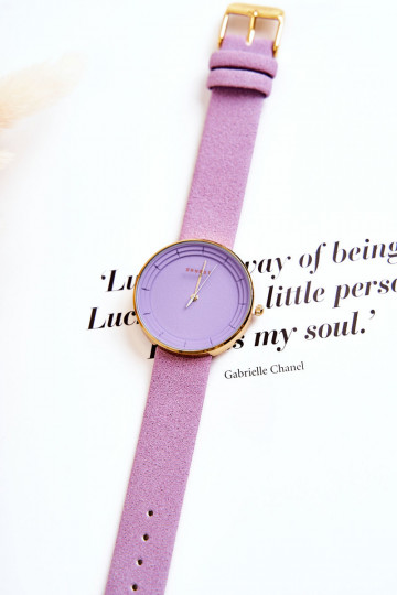 Montre femme sans nickel Ernest couleur violet