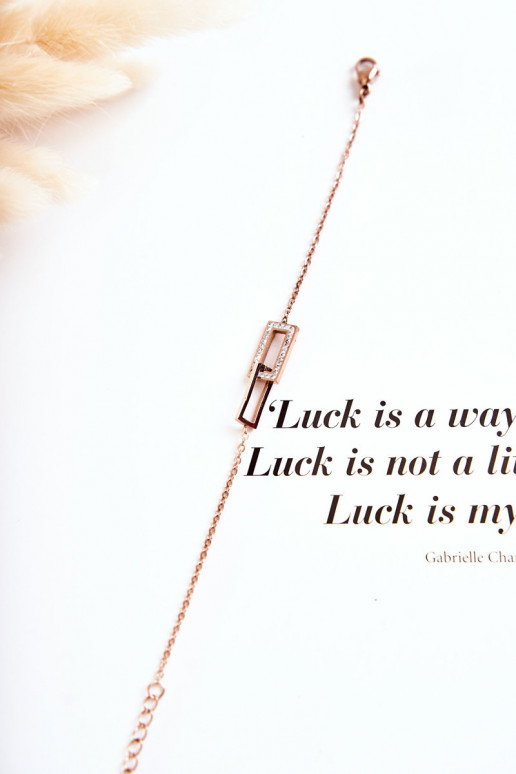 Bracelet aux yeux scintillants en or rose Bracelet aux yeux scintillants en or rose