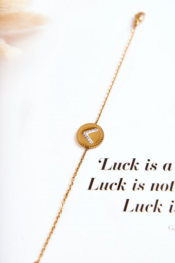 Bracelet pour femme avec ornements et yeux en zircon couleur or