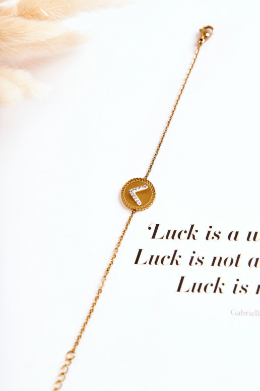 Bracelet pour femme avec ornements et yeux en zircon couleur or Bracelet pour femme avec ornements et yeux en zircon couleur or