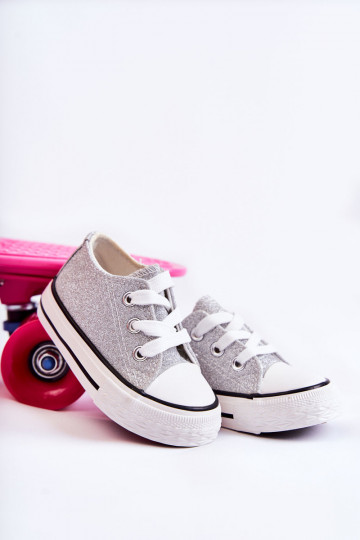 Chaussures décontractées pour enfants à lanières de couleur argent Wella 2