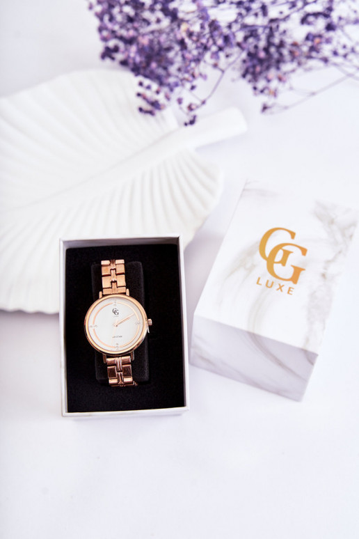 Montre femme GG Luxe couleur or rose Montre femme GG Luxe couleur or rose