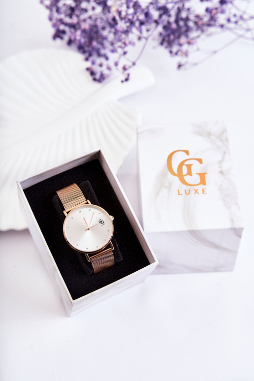 Montre GG Luxe couleur or rose Montre GG Luxe couleur or rose