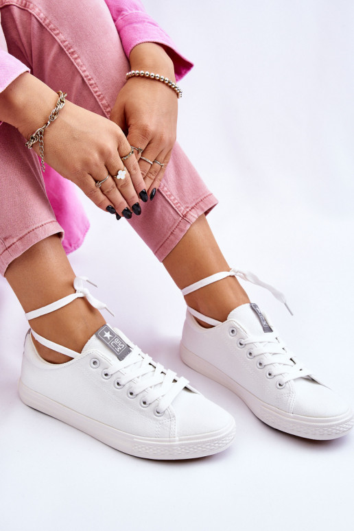 Chaussures décontractées de modèle classique de couleur blanche Eleya