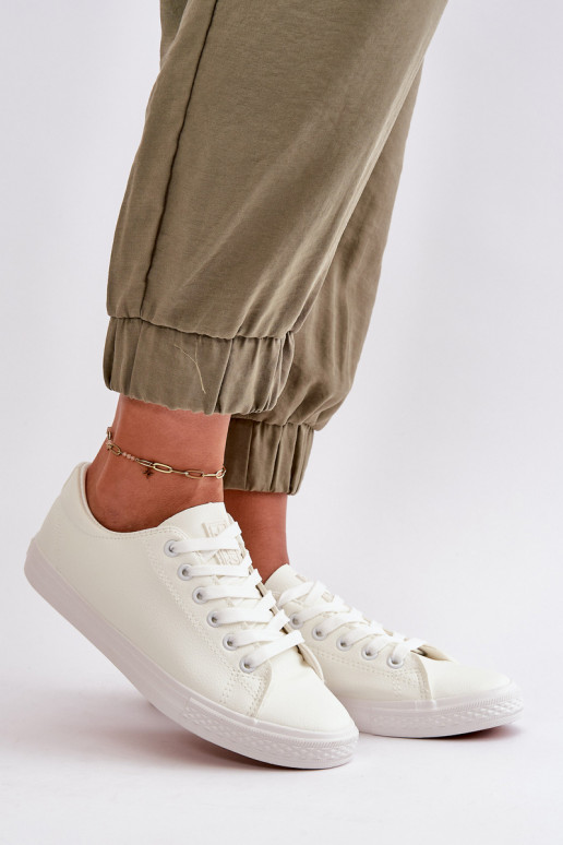 avec des brides Chaussures décontractées modèle classique de couleur blanche Misima