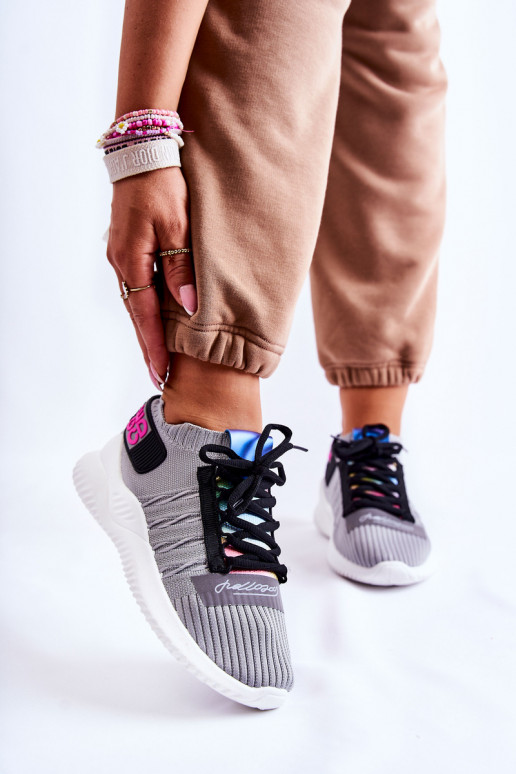Chaussures Klayra du modèle sneaker de couleur grise