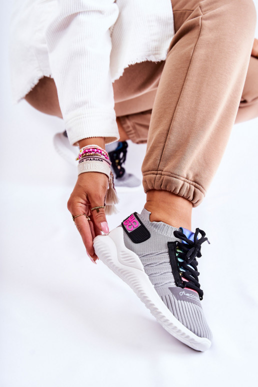 Chaussures Klayra du modèle sneaker de couleur grise