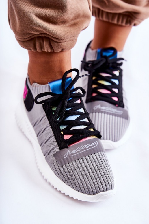 Chaussures Klayra du modèle sneaker de couleur grise