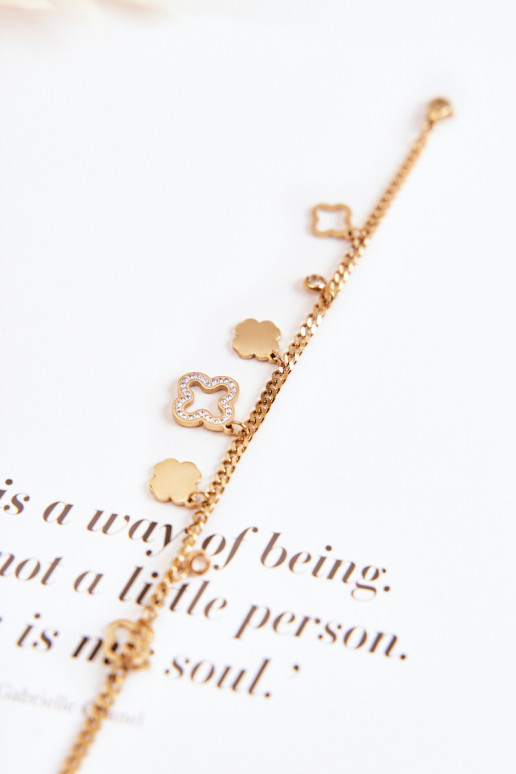 Bracelet avec de beaux détails de couleur or Bracelet avec de beaux détails de couleur or