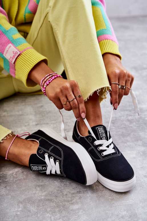 Baskets en tissu i Big Star KK274019 noir Baskets en tissu i Big Star KK274019 noir