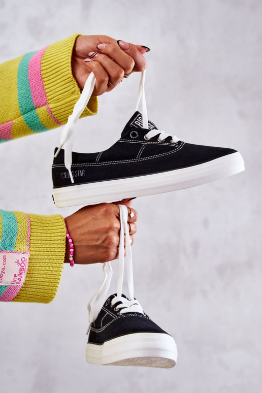 Baskets en tissu i Big Star KK274019 noir Baskets en tissu i Big Star KK274019 noir