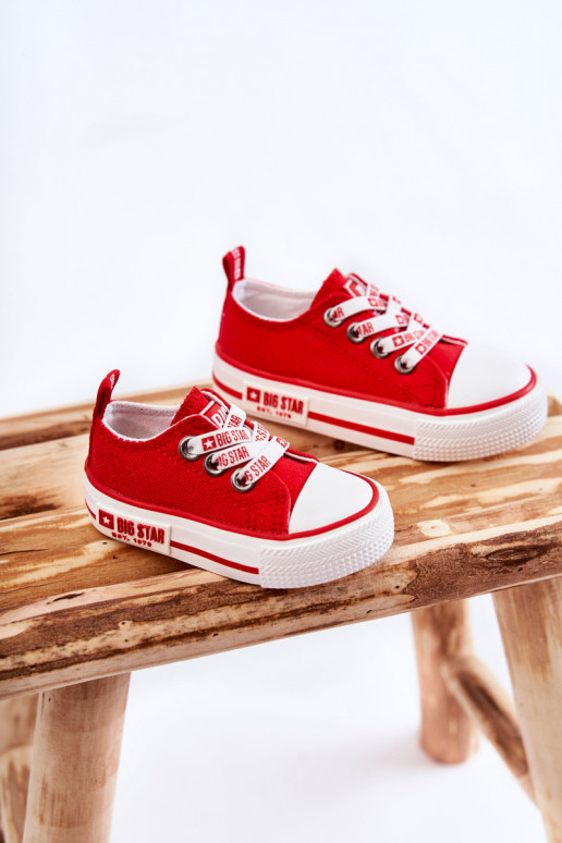 Chaussures décontractées pour enfants BIG STAR KK374071 rouge