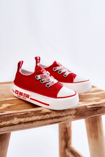 Chaussures décontractées pour enfants BIG STAR KK374051 rouge