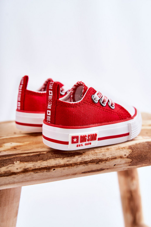 Chaussures décontractées pour enfants BIG STAR KK374051 rouge