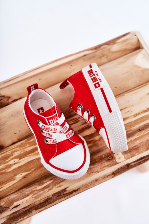 Chaussures décontractées pour enfants BIG STAR KK374051 rouge