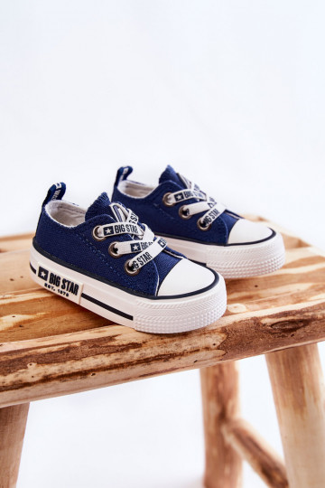 Chaussures décontractées pour enfants BIG STAR KK374050 bleu foncé