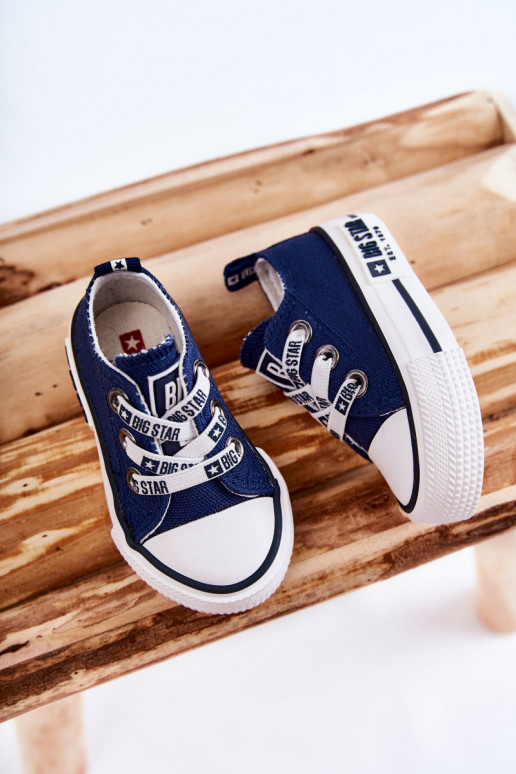 Chaussures décontractées pour enfants BIG STAR KK374050 bleu foncé