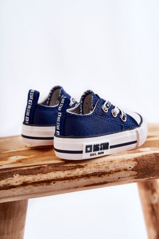 Chaussures décontractées pour enfants BIG STAR KK374050 bleu foncé