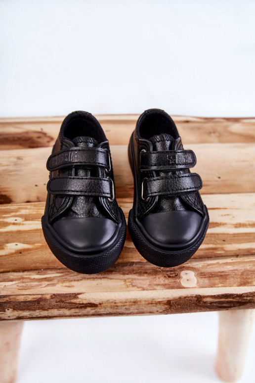 Chaussures décontractées pour enfants avec attaches adhésives BIG STAR KK374090 noir Chaussures décontractées pour enfants avec attaches adhésives BIG STAR KK374090 noir