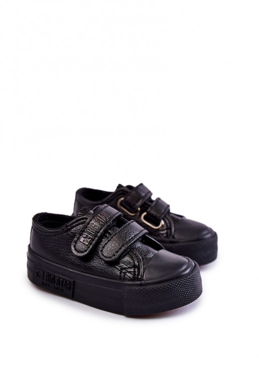 Chaussures décontractées pour enfants avec attaches adhésives BIG STAR KK374090 noir