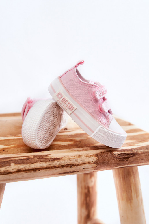 Chaussures décontractées pour enfants avec attaches adhésives BIG STAR KK374077 rose