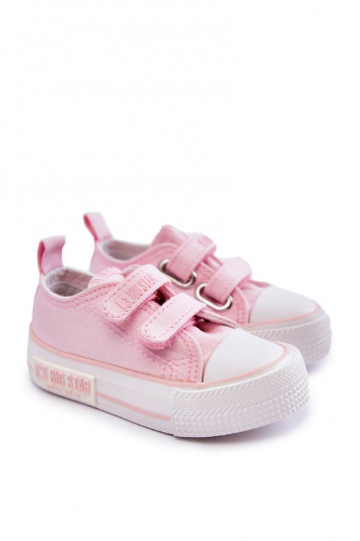 Chaussures décontractées pour enfants avec attaches adhésives BIG STAR KK374077 rose