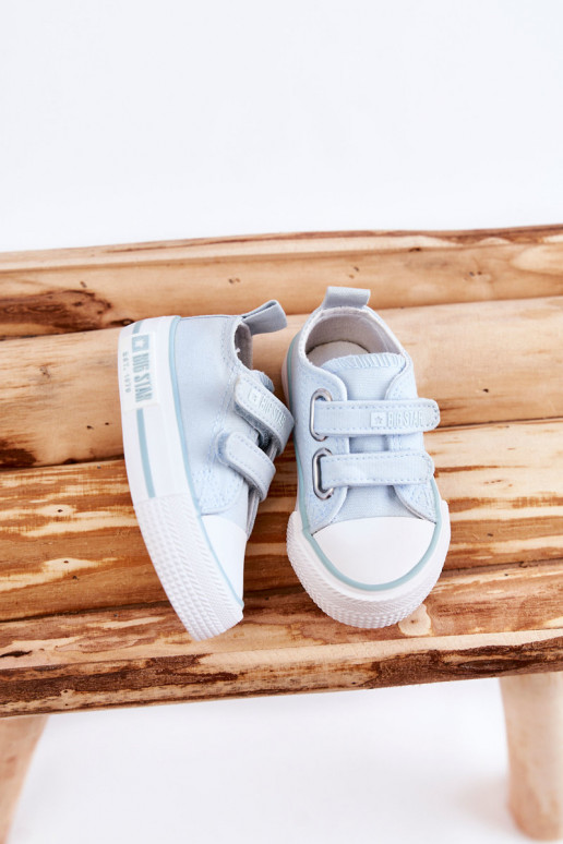 Chaussures de loisirs enfant avec attaches adhésives BIG STAR KK374078 couleur bleu