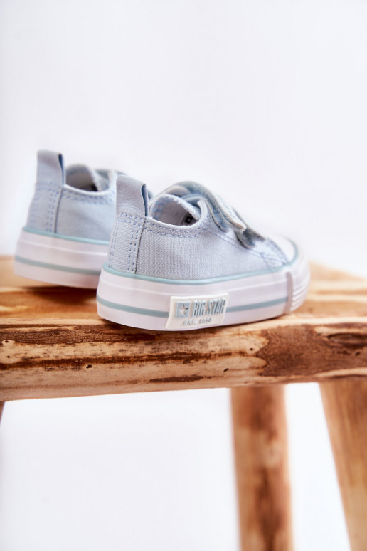Chaussures de loisirs enfant avec attaches adhésives BIG STAR KK374078 couleur bleu