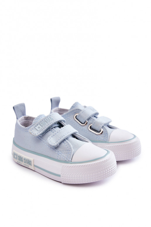 Chaussures de loisirs enfant avec attaches adhésives BIG STAR KK374078 couleur bleu