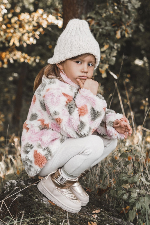 Bottes de neige enfant Big Star KK374221 couleur beige-or