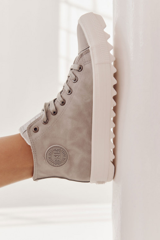 Chaussures de loisirs Big Star couleur gris réchauffé EE274114