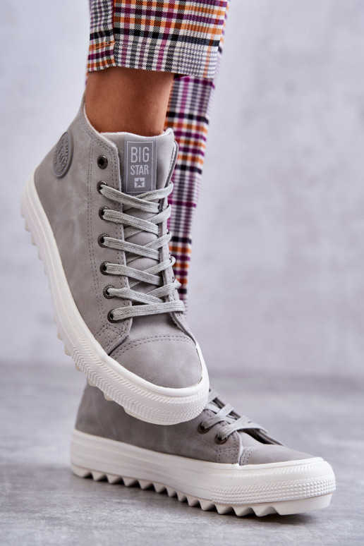 Chaussures de loisirs Big Star couleur gris réchauffé EE274114